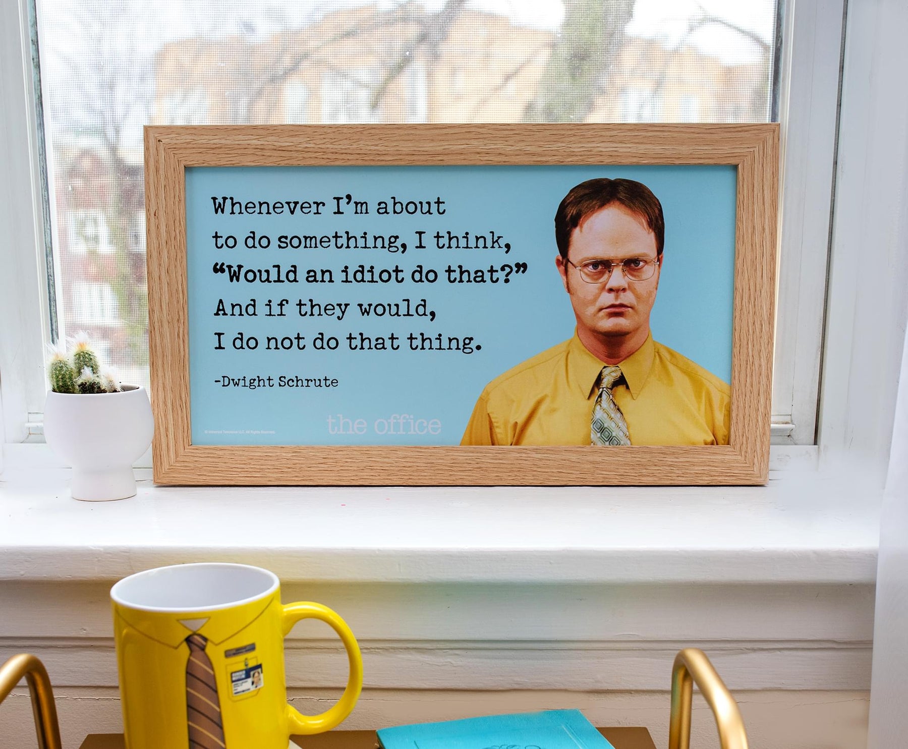 The Office Dwight Schrute Quote Wood Sign Wall Art | 10 x 18 Inches