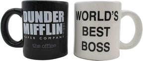 The Office Mugs Best Boss Manager Ceramic Salt and Pepper Shaker Set