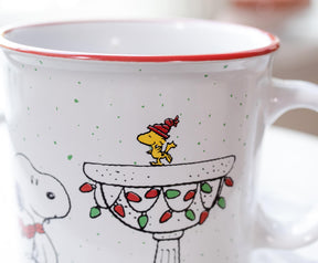 Peanuts Snoopy "Tis the Season" Ceramic Camper Mug | Holds 20 Ounces
