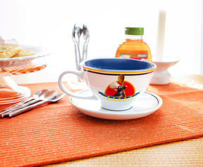 Disney Pixar Ratatouille Chez Remy Ceramic Teacup and Saucer Set