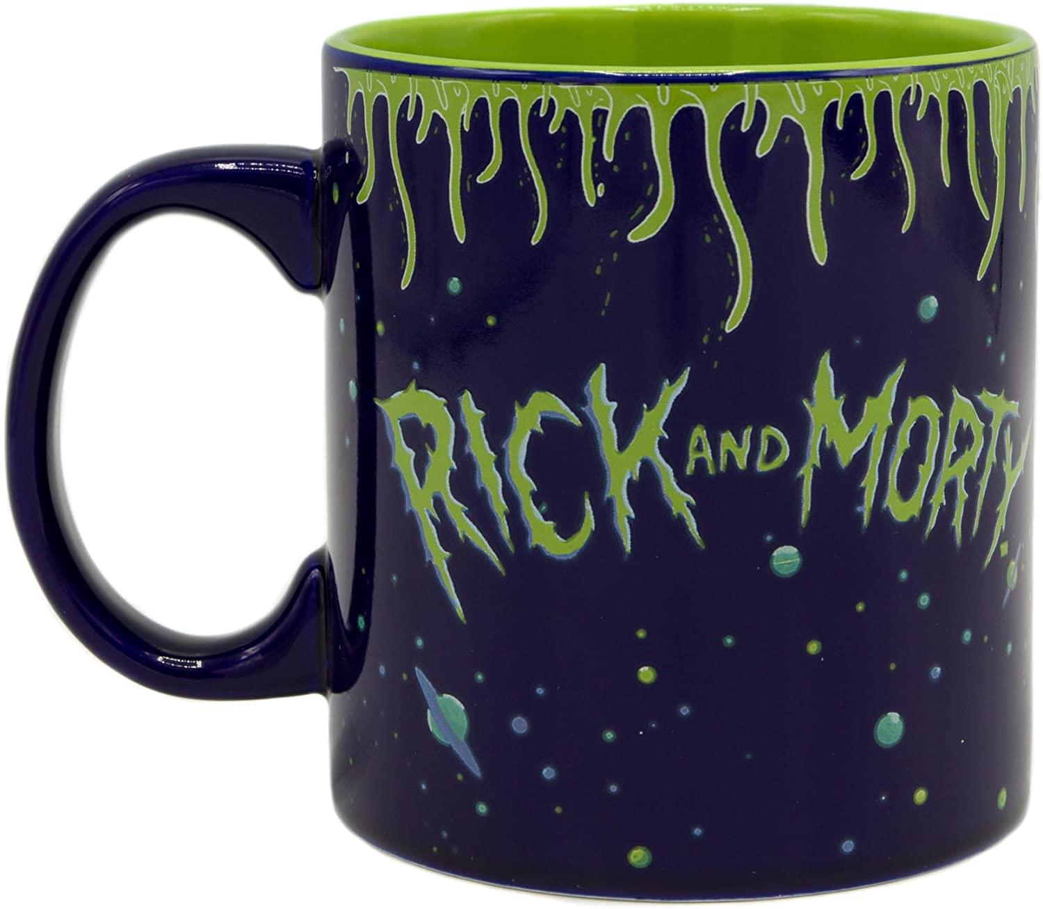 Rick and Morty Spaceship Googus 14-Ounce Ceramic Mug