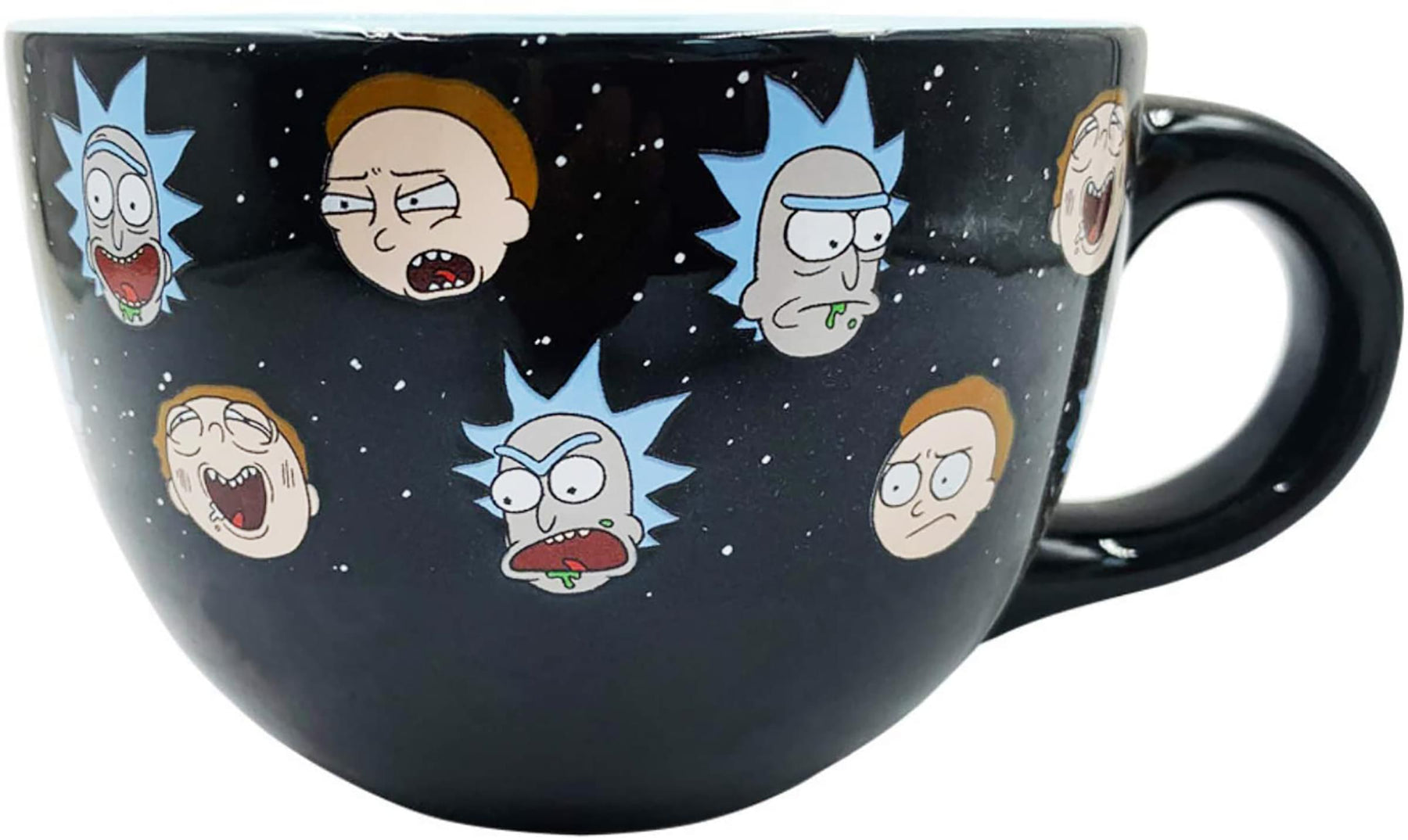 Rick and Morty Faces 24-Ounce Ceramic Soup Mug