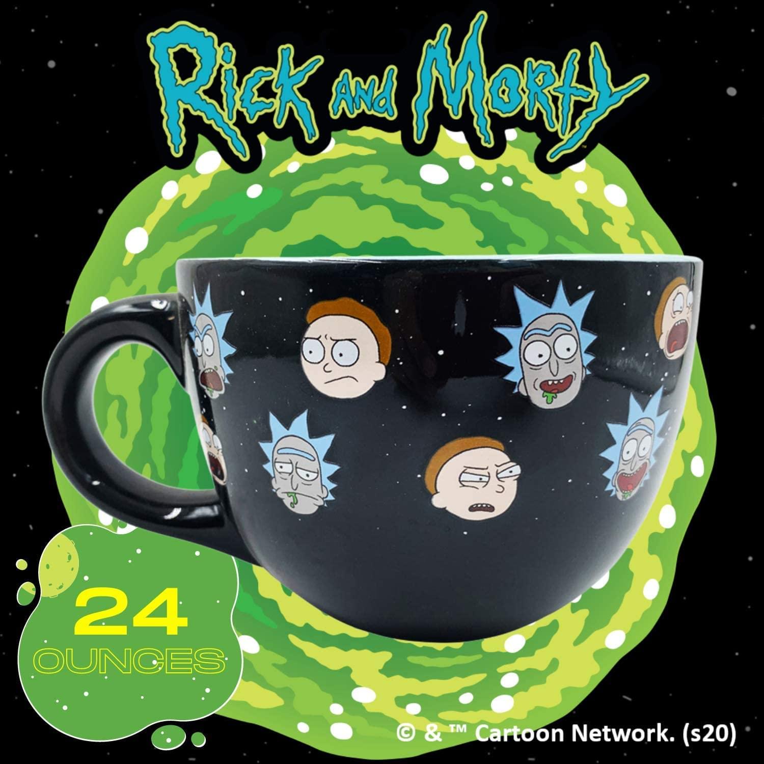 Rick and Morty Faces 24-Ounce Ceramic Soup Mug