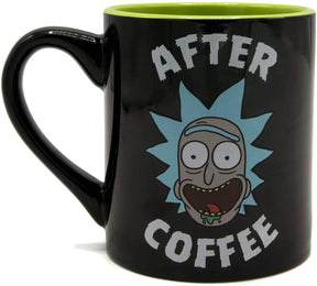 Rick and Morty Before and After Coffee 14oz Ceramic Mug
