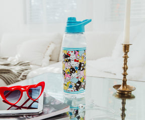 Sanrio Hello Kitty and Friends Plastic Water Bottle With Screw-Top Lid