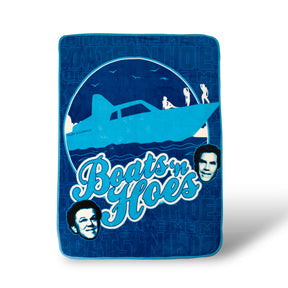 Step Brothers Boats 'N Hoes Throw Blanket | Soft Micro Plush | 45 x 60 Inches