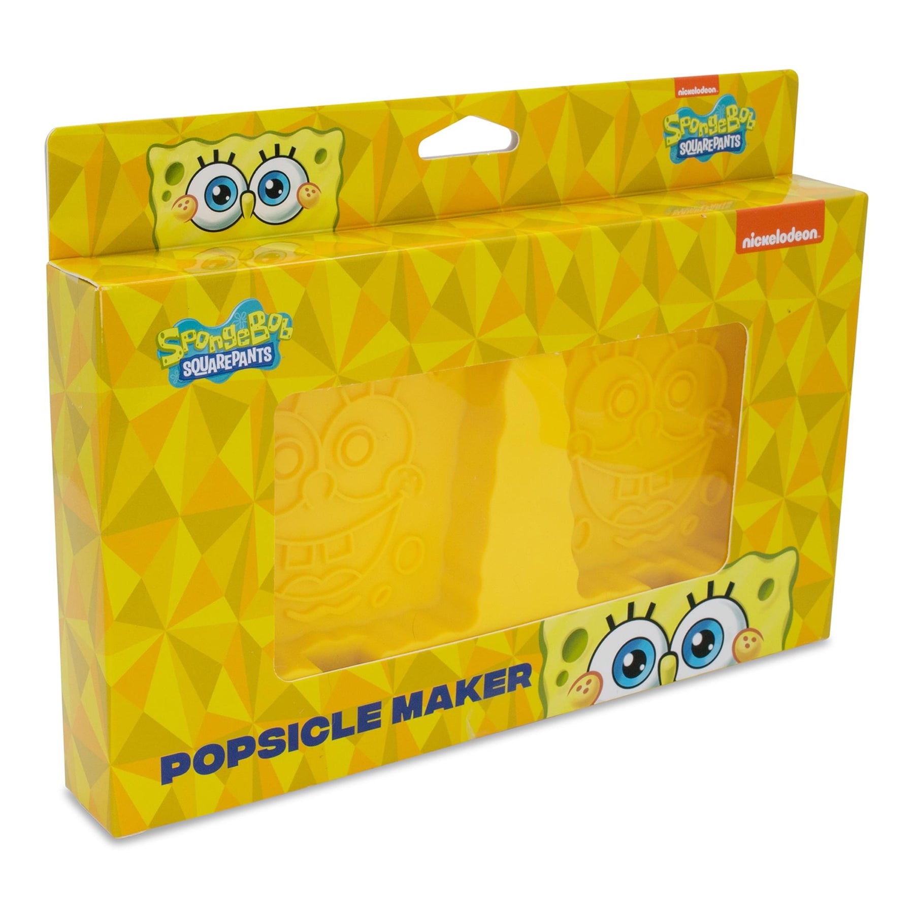 Nickelodeon's Spongebob Squarepants 2-Piece Silicone Ice Popsicle Mold Maker