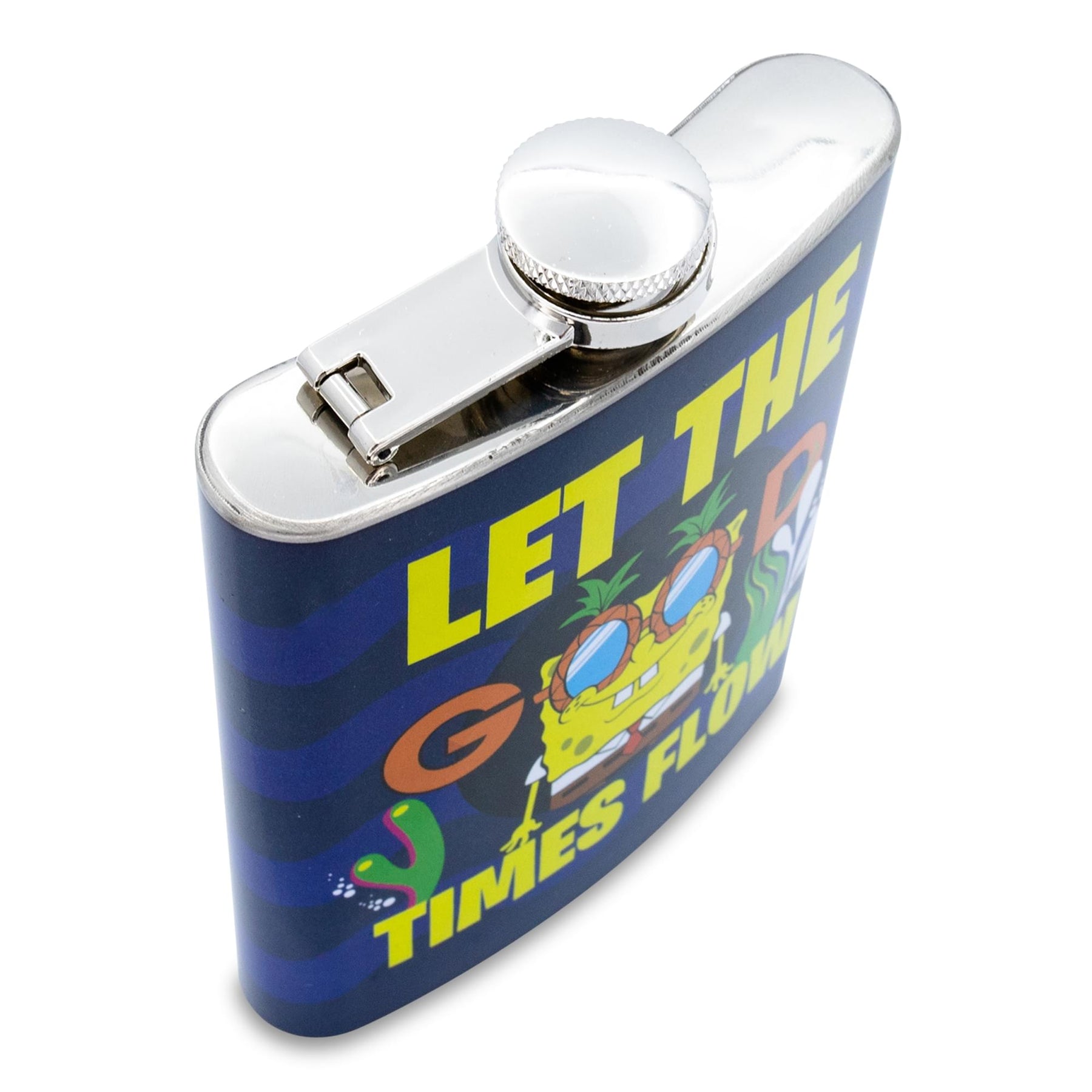 SpongeBob SquarePants "Mister Good Times" Stainless Steel Flask | Holds 7 Ounces