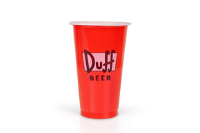 The Simpsons Duff  Logo Disposable 18-Ounce Plastic Party Cups | 20 Count