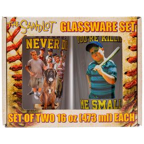 The Sandlot Legends and Smalls 16-Ounce Pint Glasses | Set of 2