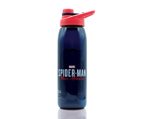 Marvel Spider-Man Miles Morales Plastic Water Bottle | Holds 28 Ounces