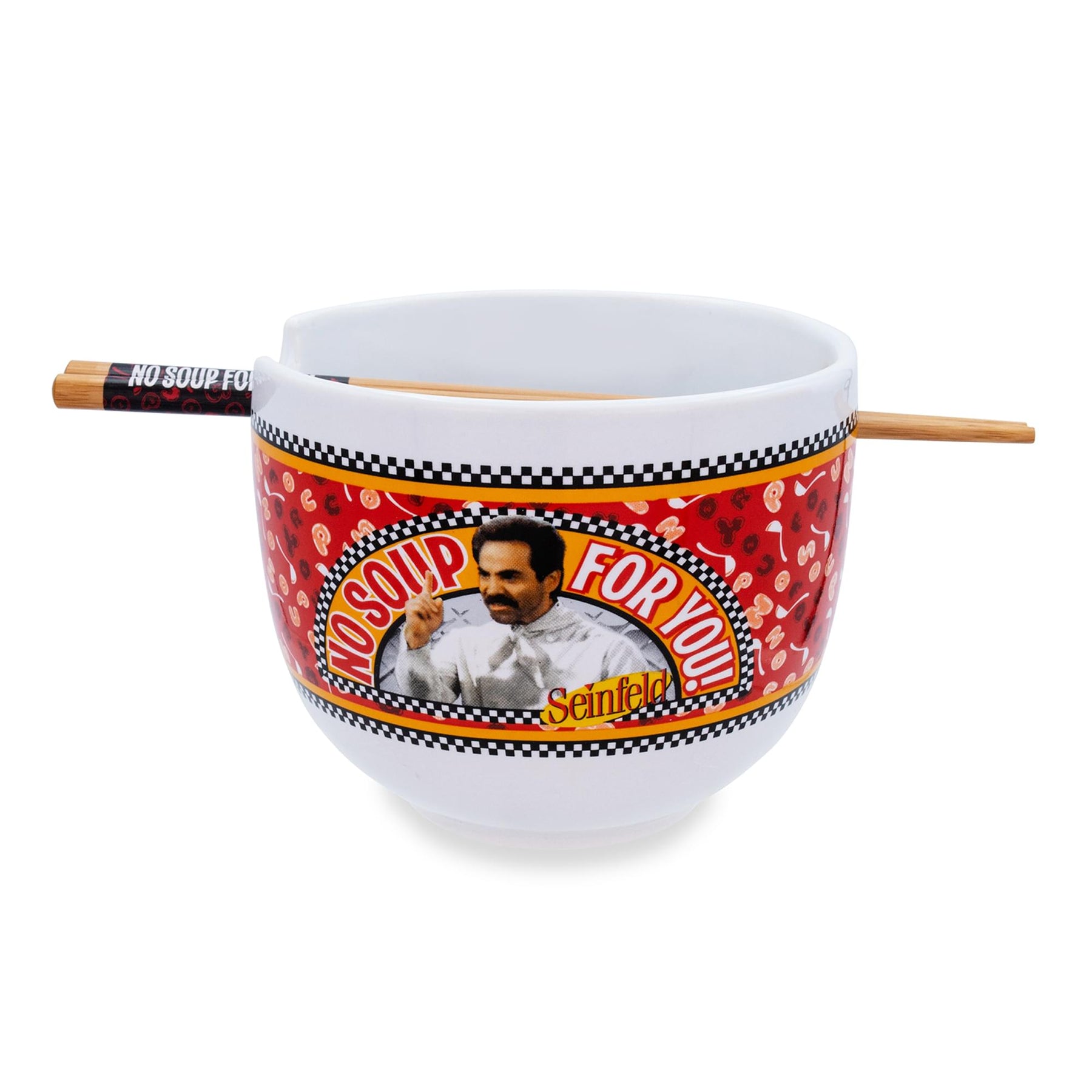 Seinfeld "No Soup For You" 20-Ounce Ramen Bowl and Chopstick Set