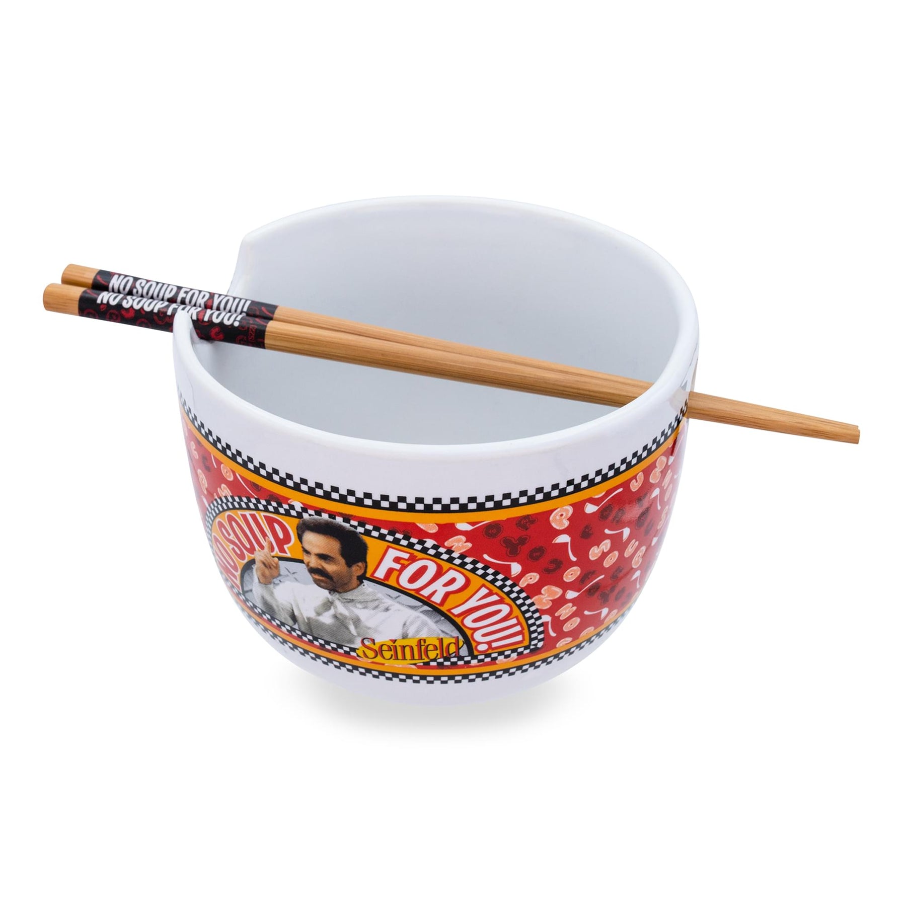 Seinfeld "No Soup For You" 20-Ounce Ramen Bowl and Chopstick Set