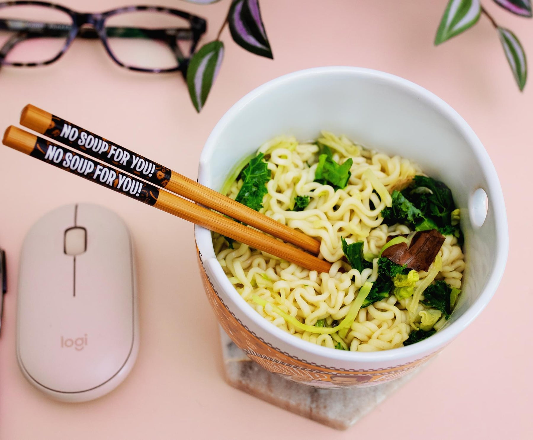 Seinfeld "No Soup For You" 20-Ounce Ramen Bowl and Chopstick Set