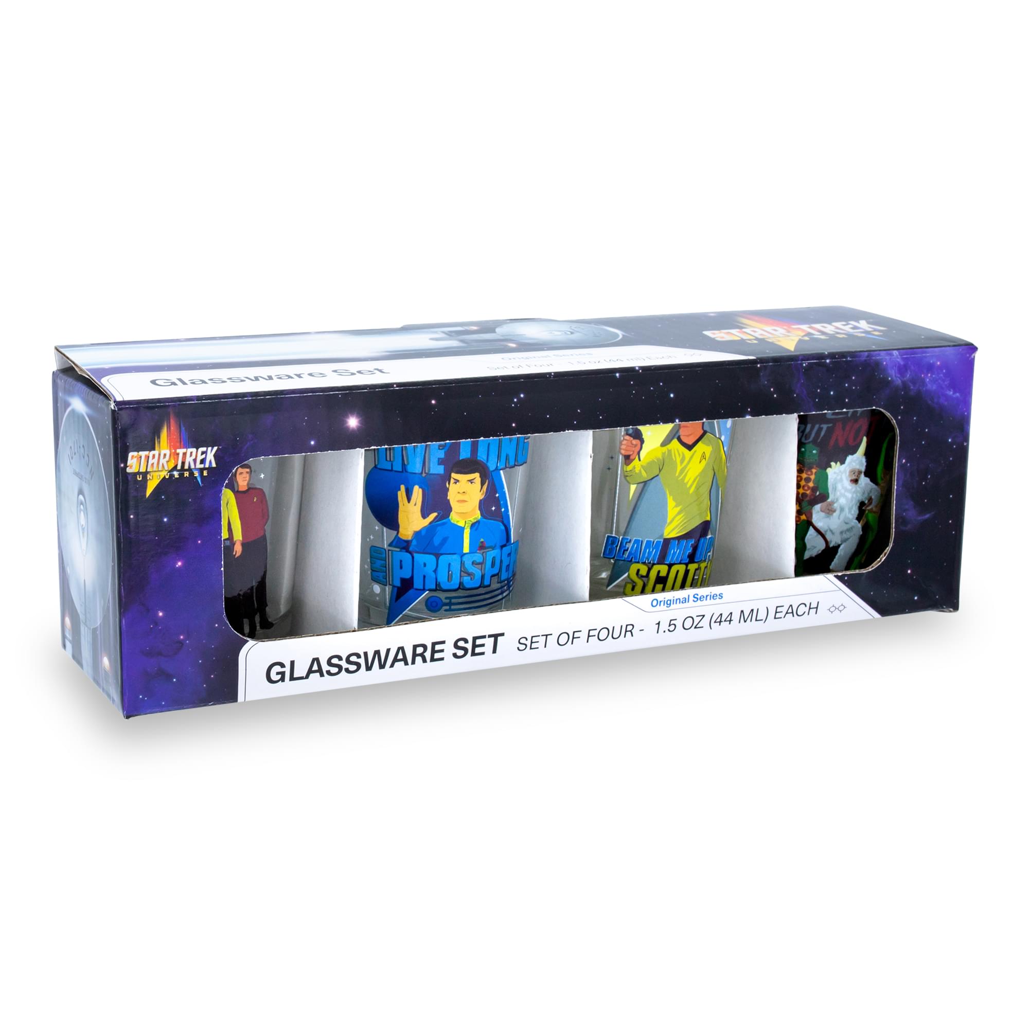 Star Trek: The Original Series 2-Ounce Mini Shot Glasses | Set of 4