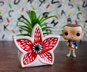Stranger Things Demogorgon 3-Inch Ceramic Mini Planter with Artificial Succulent