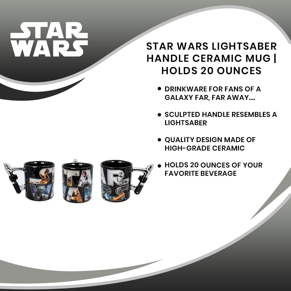 Star Wars Mandalorian Desert Scene Ceramic Mug 20 oz
