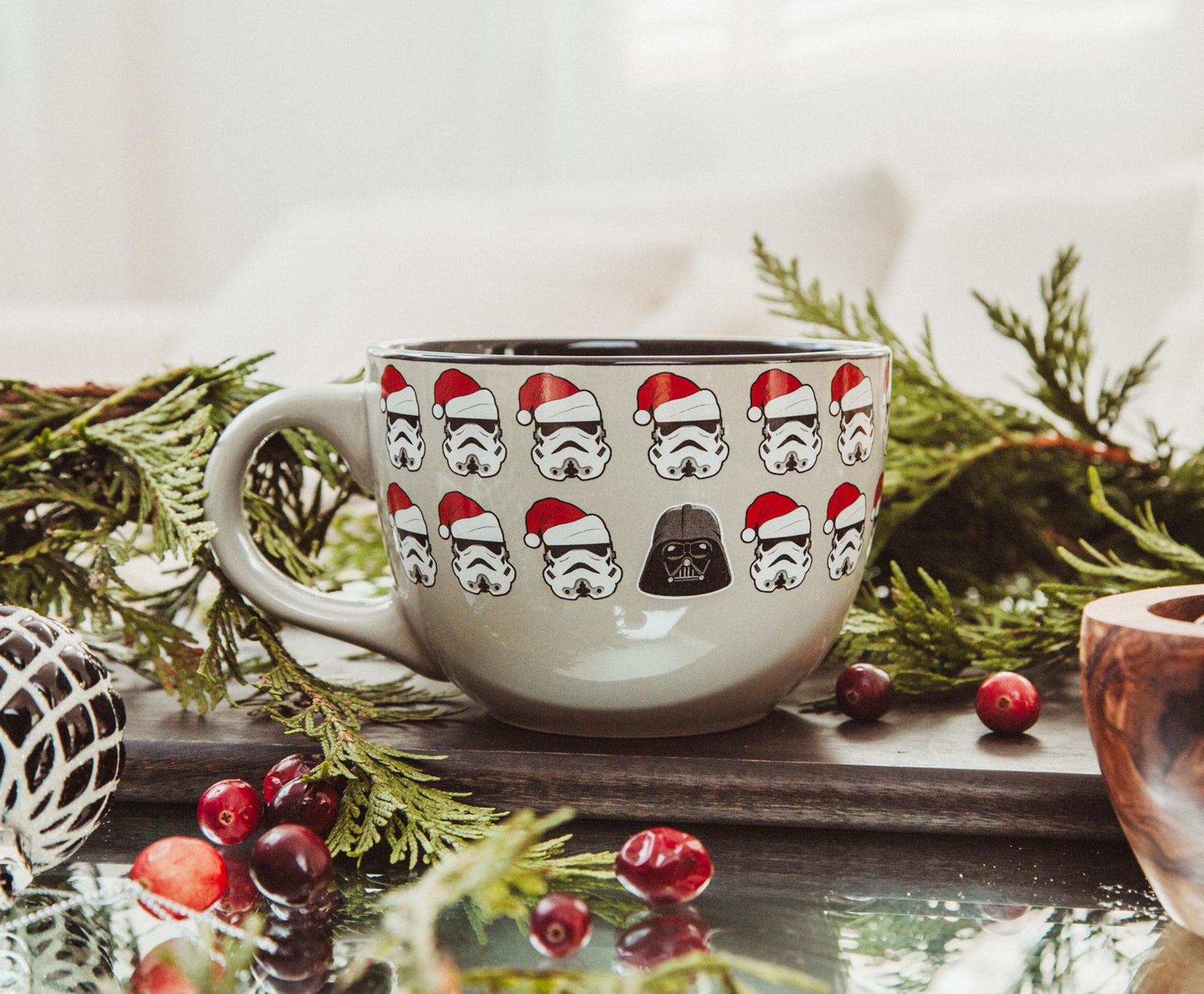 Star Wars Darth Vader Holiday Empire Ceramic Soup Mug | Holds 24 Ounces