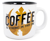 Star Wars "Coffee Is Strong In This One" Ceramic Camper Mug | Holds 20 Ounces
