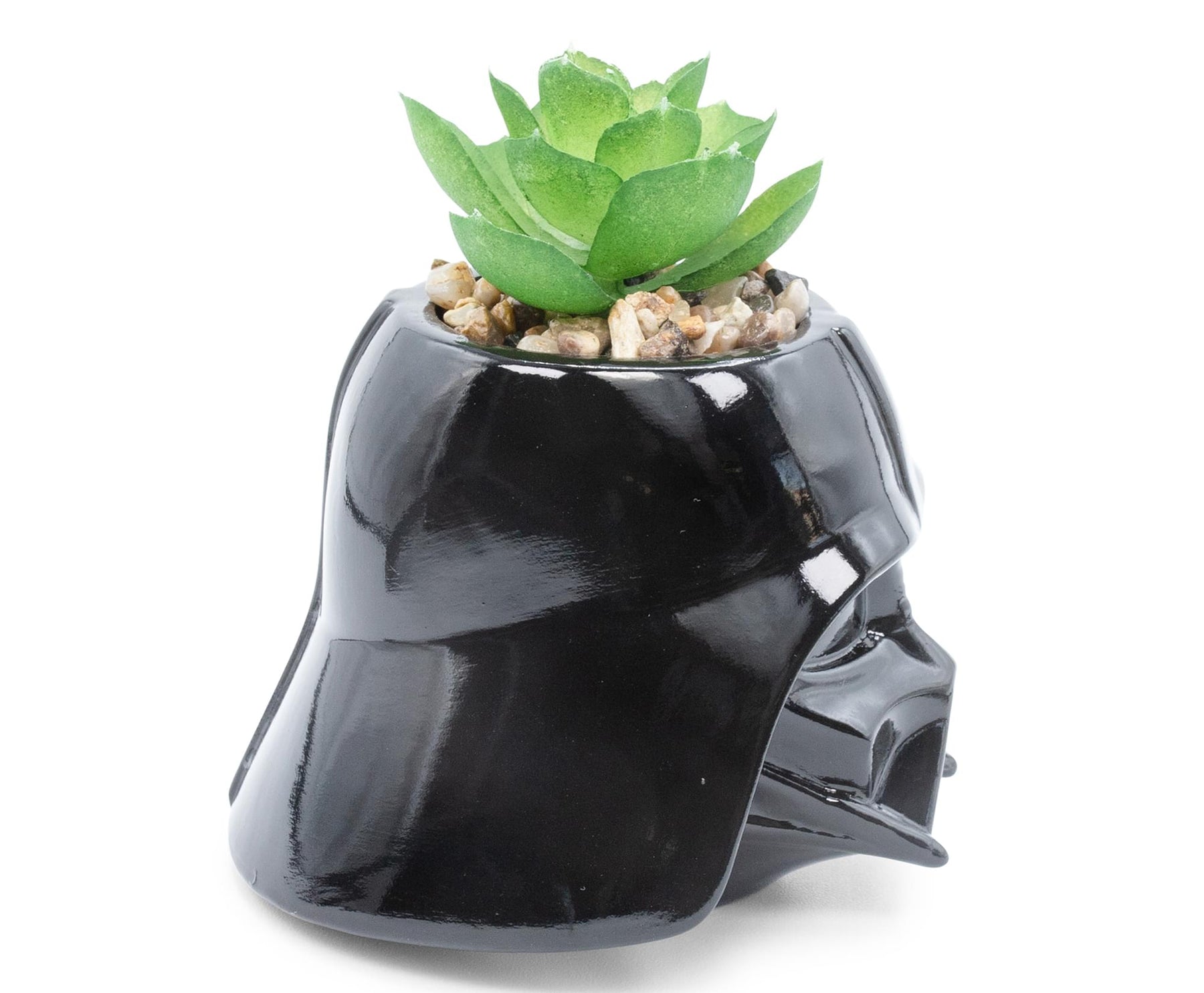 Star Wars Darth Vader 3-Inch Ceramic Mini Planter with Artificial Succulent