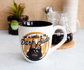 Star Wars "I Like My Coffee On The Dark Side" Ceramic Mug | Holds 18 Ounces