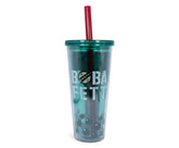 Star Wars Boba Fett Plastic Carnival Cup with Lid and Straw | 24 Ounces