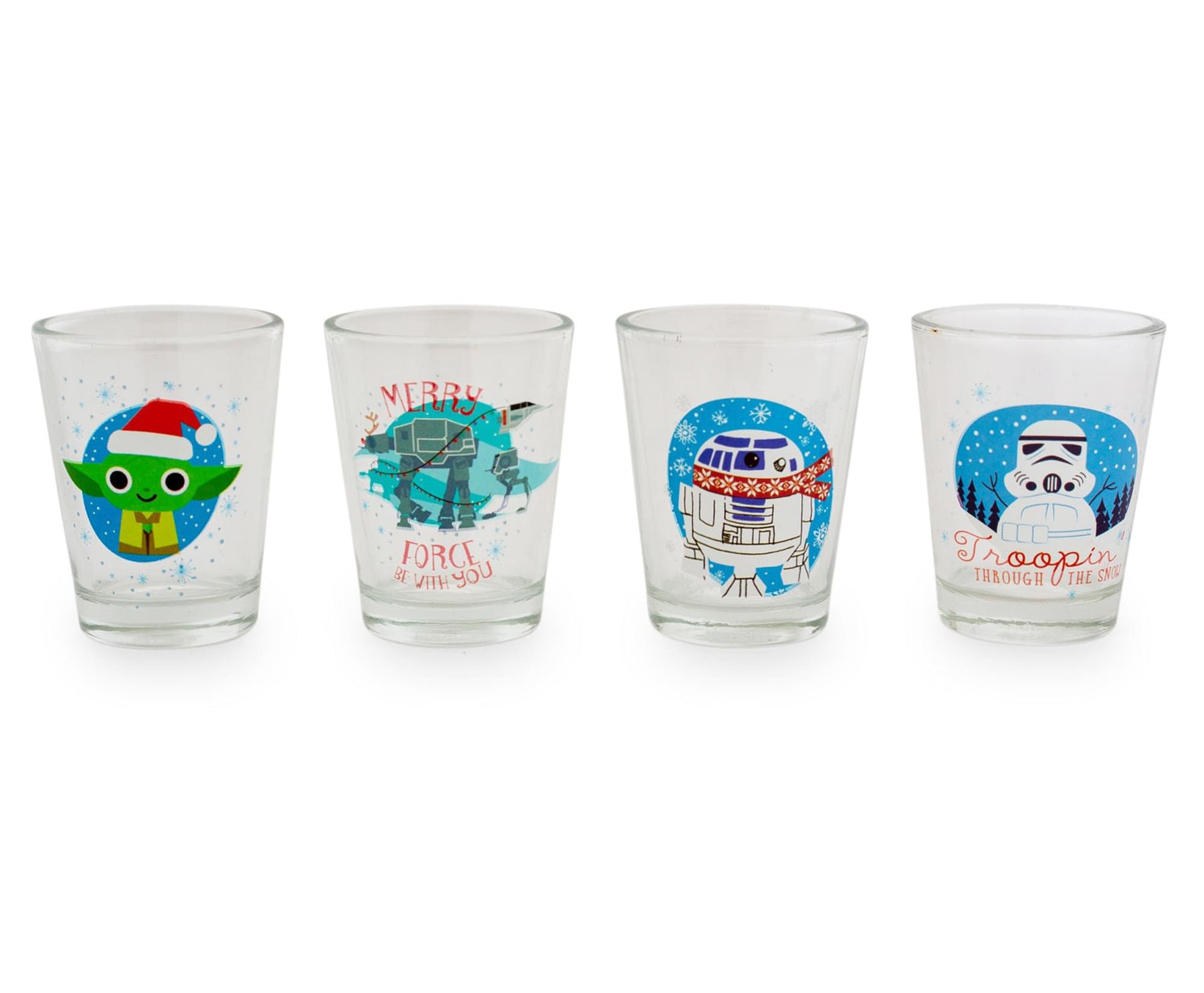 Star Wars Merry Force 4-Piece Mini Glass Set