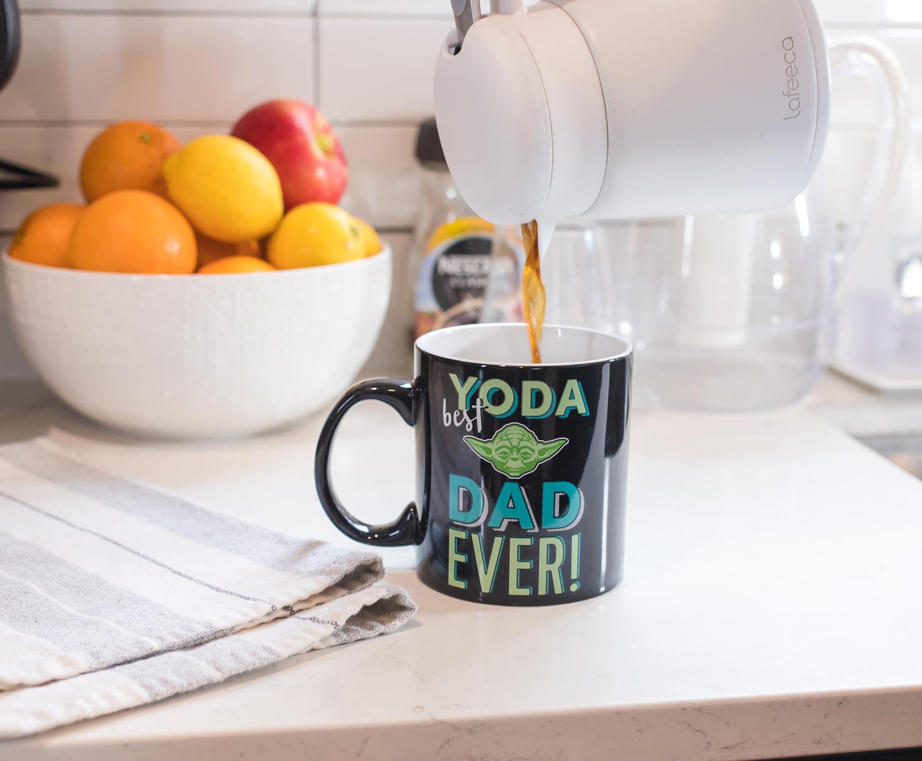 Star Wars "Yoda Best Dad Ever" Ceramic Mug | Holds 20 Ounces | Toynk Exclusive