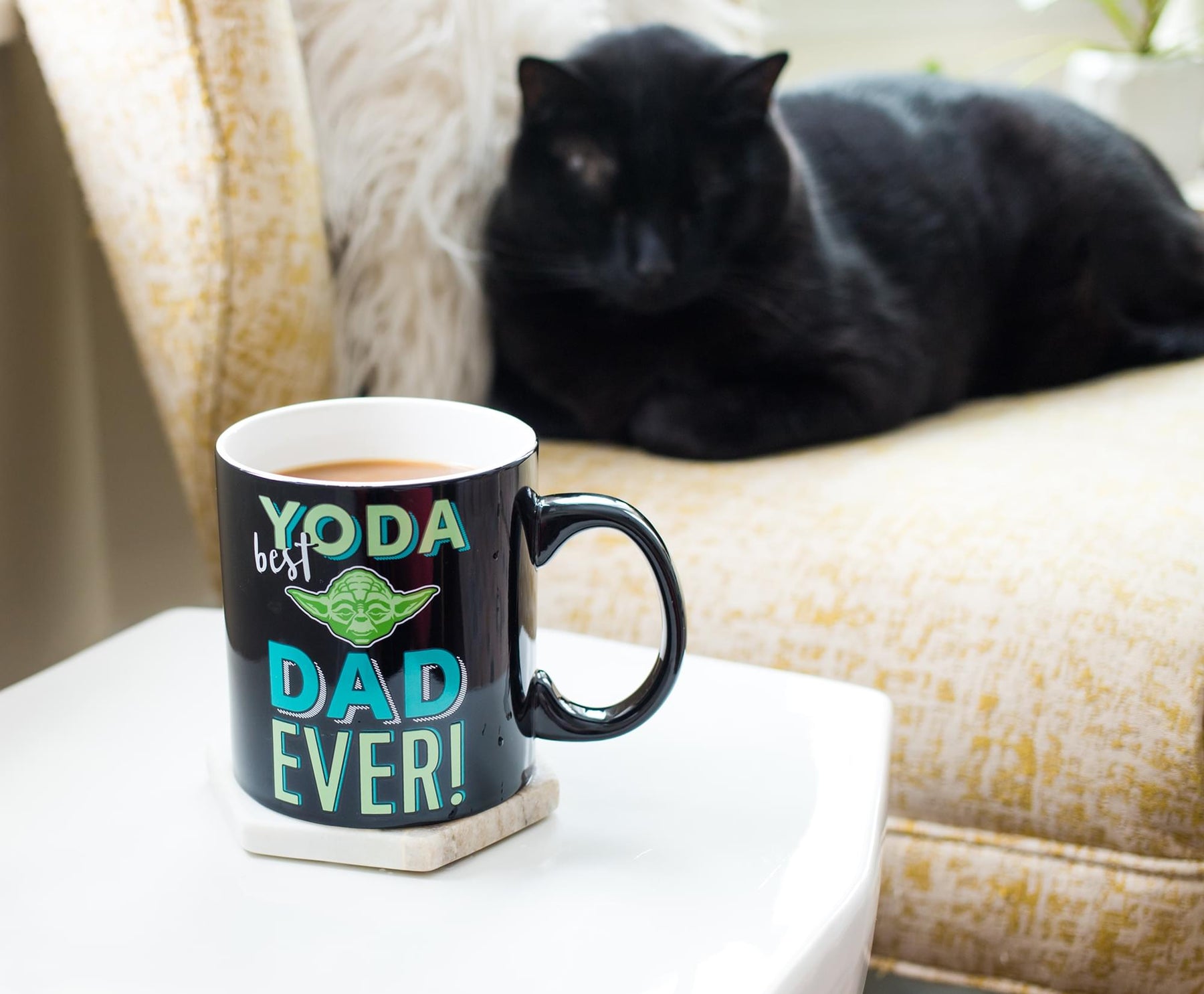 Star Wars "Yoda Best Dad Ever" Ceramic Mug | Holds 20 Ounces | Toynk Exclusive