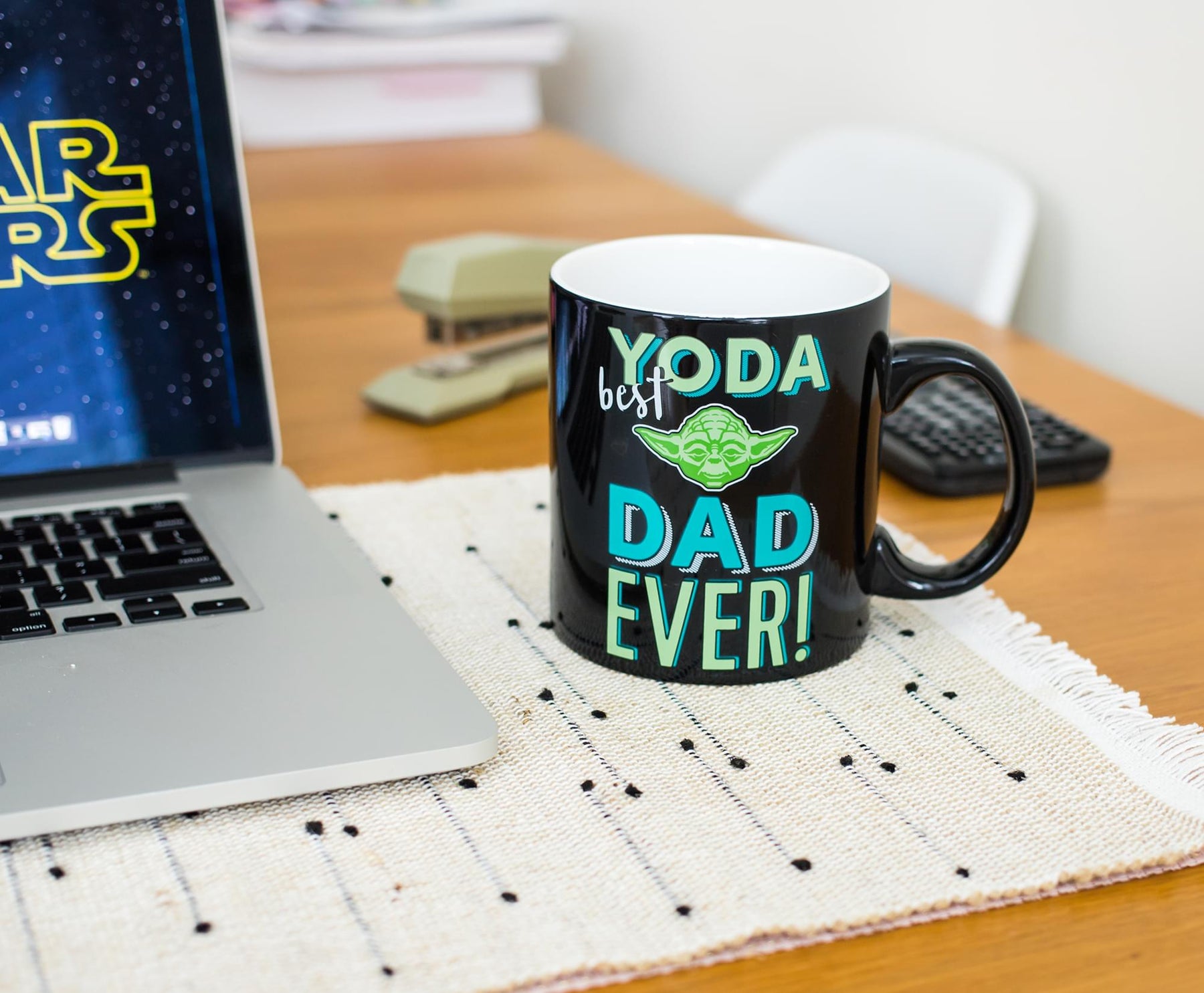 Star Wars "Yoda Best Dad Ever" Ceramic Mug | Holds 20 Ounces | Toynk Exclusive