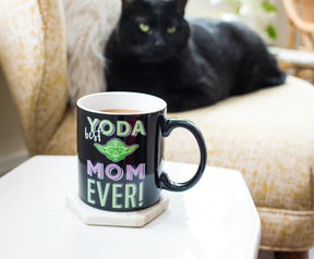 Star Wars "Yoda Best Mom Ever" Ceramic Mug | Holds 20 Ounces | Toynk Exclusive