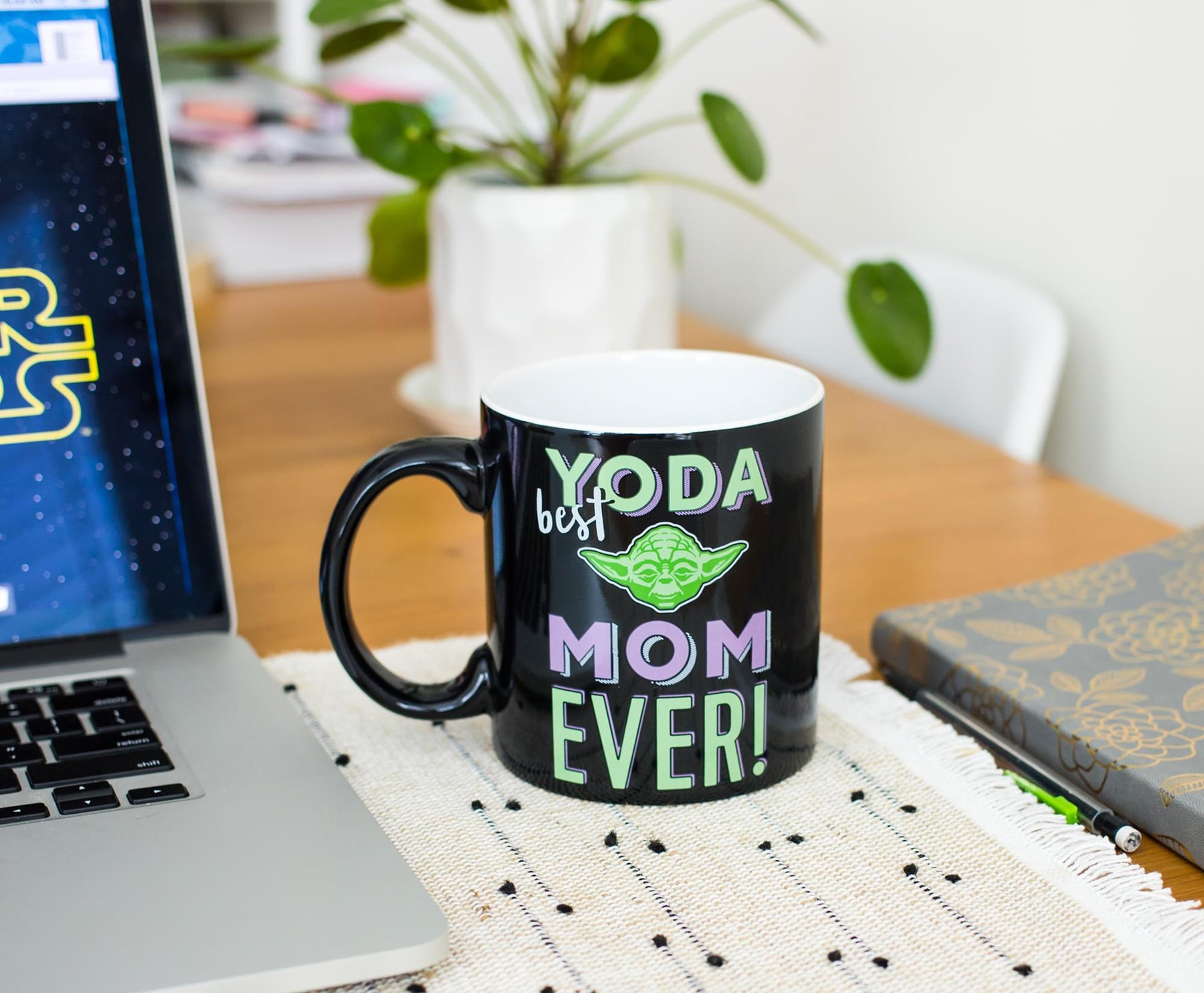 Star Wars "Yoda Best Mom Ever" Ceramic Mug | Holds 20 Ounces | Toynk Exclusive