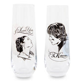 Star Wars Han and Leia "I Love You, I Know" Stemless Fluted Glassware | Set of 2