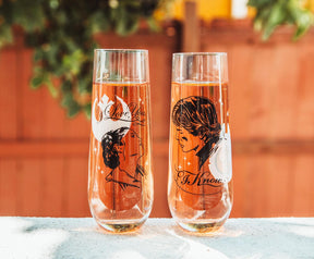 Star Wars Han and Leia "I Love You, I Know" Stemless Fluted Glassware | Set of 2