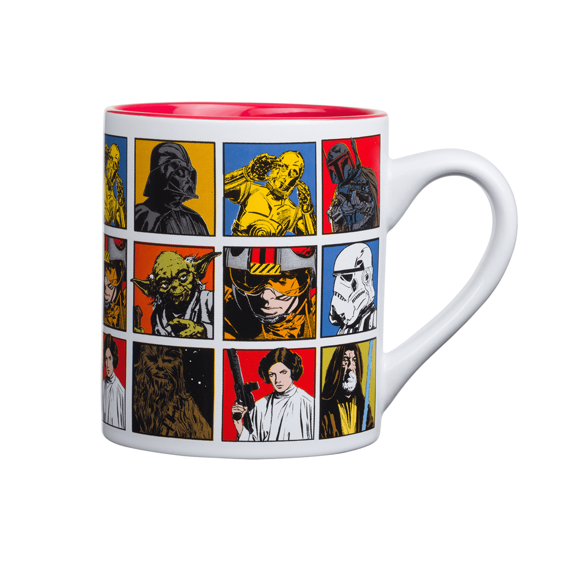 Star Wars: A New Hope Episode 4 Character Grid Ceramic Mug | Holds 14 Ounces
