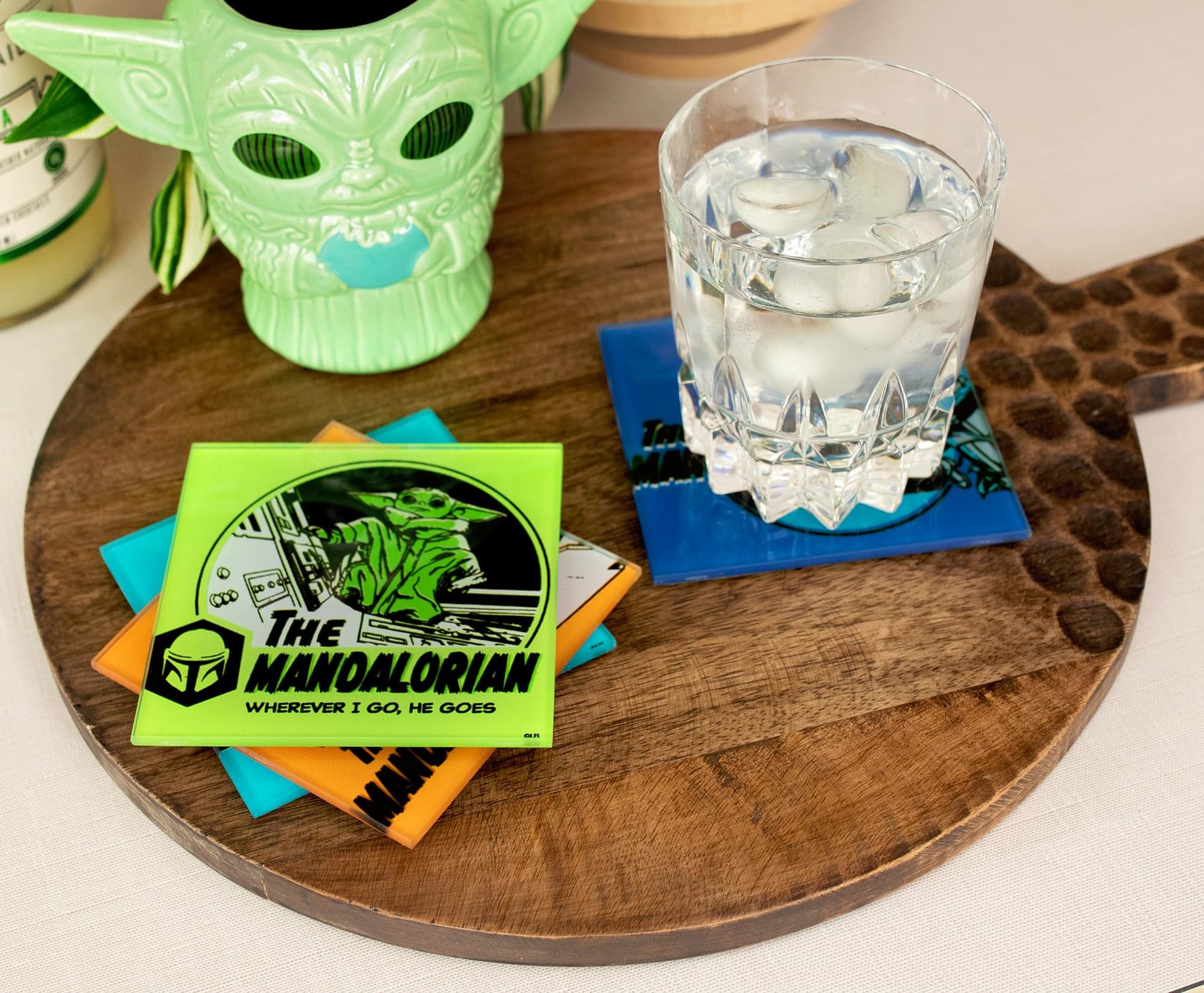Star Wars: The Mandalorian Quotes Glass Coasters | Set of 4