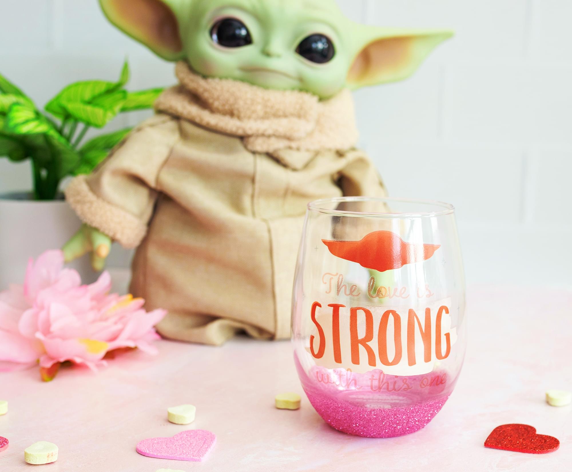 Star Wars: The Mandalorian The Child Teardrop Stemless Wine Glass | 20 Ounces