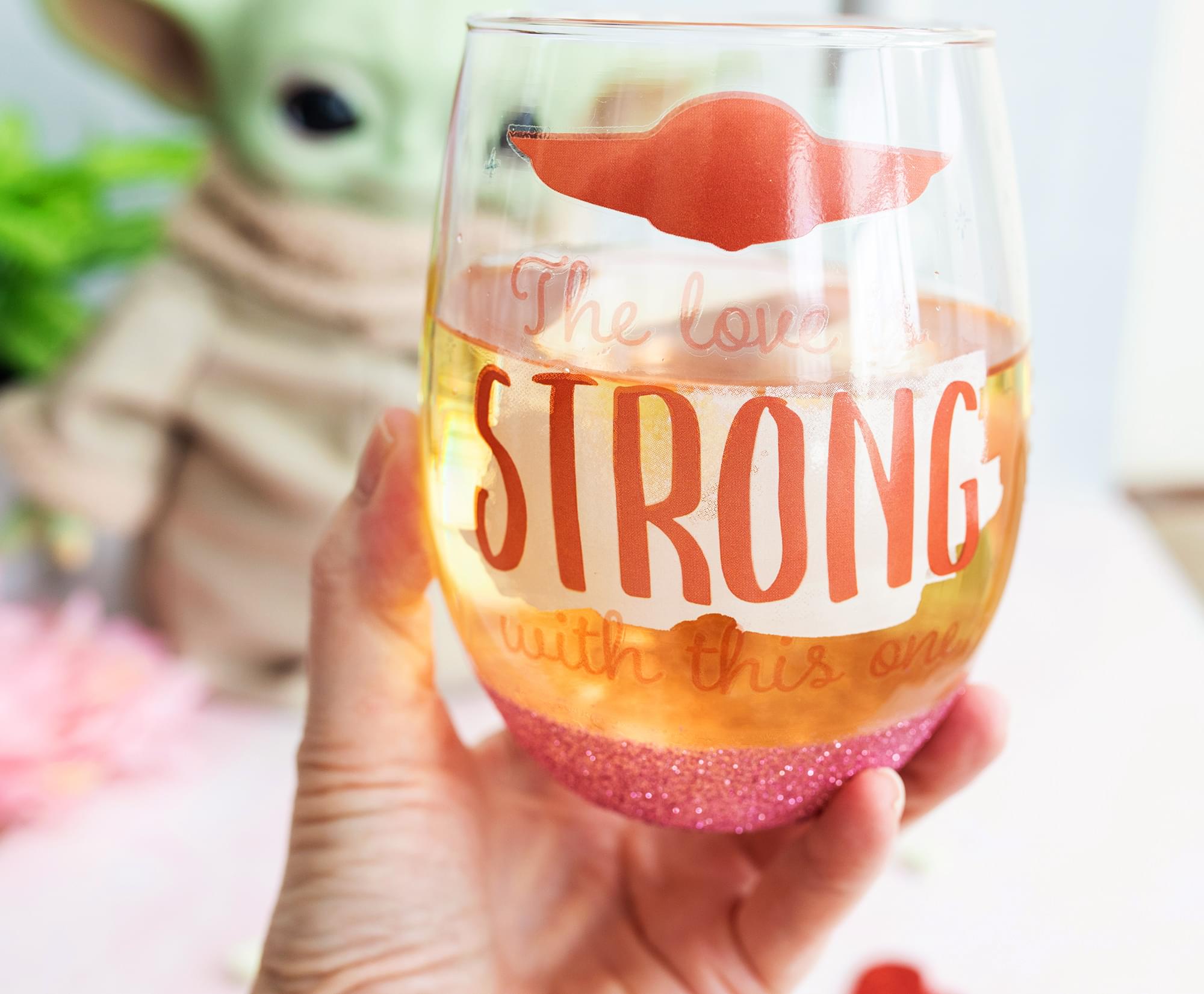 Star Wars: The Mandalorian The Child Teardrop Stemless Wine Glass | 20 Ounces