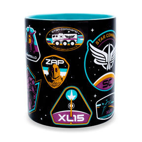 Disney Pixar Lightyear Badges Ceramic Mug | Holds 20 Ounces