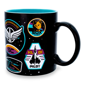 Disney Pixar Lightyear Badges Ceramic Mug | Holds 20 Ounces