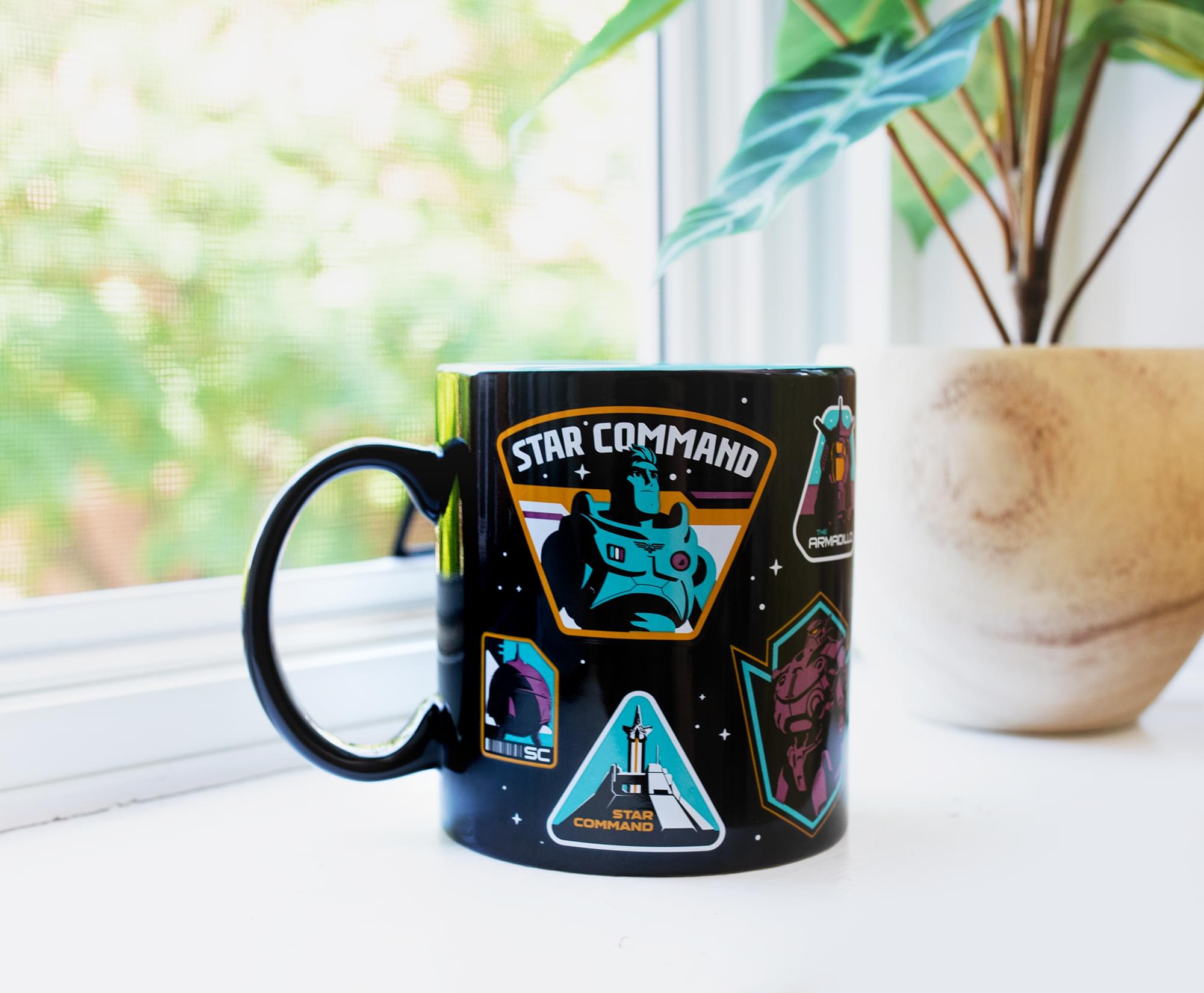 Disney Pixar Lightyear Badges Ceramic Mug | Holds 20 Ounces