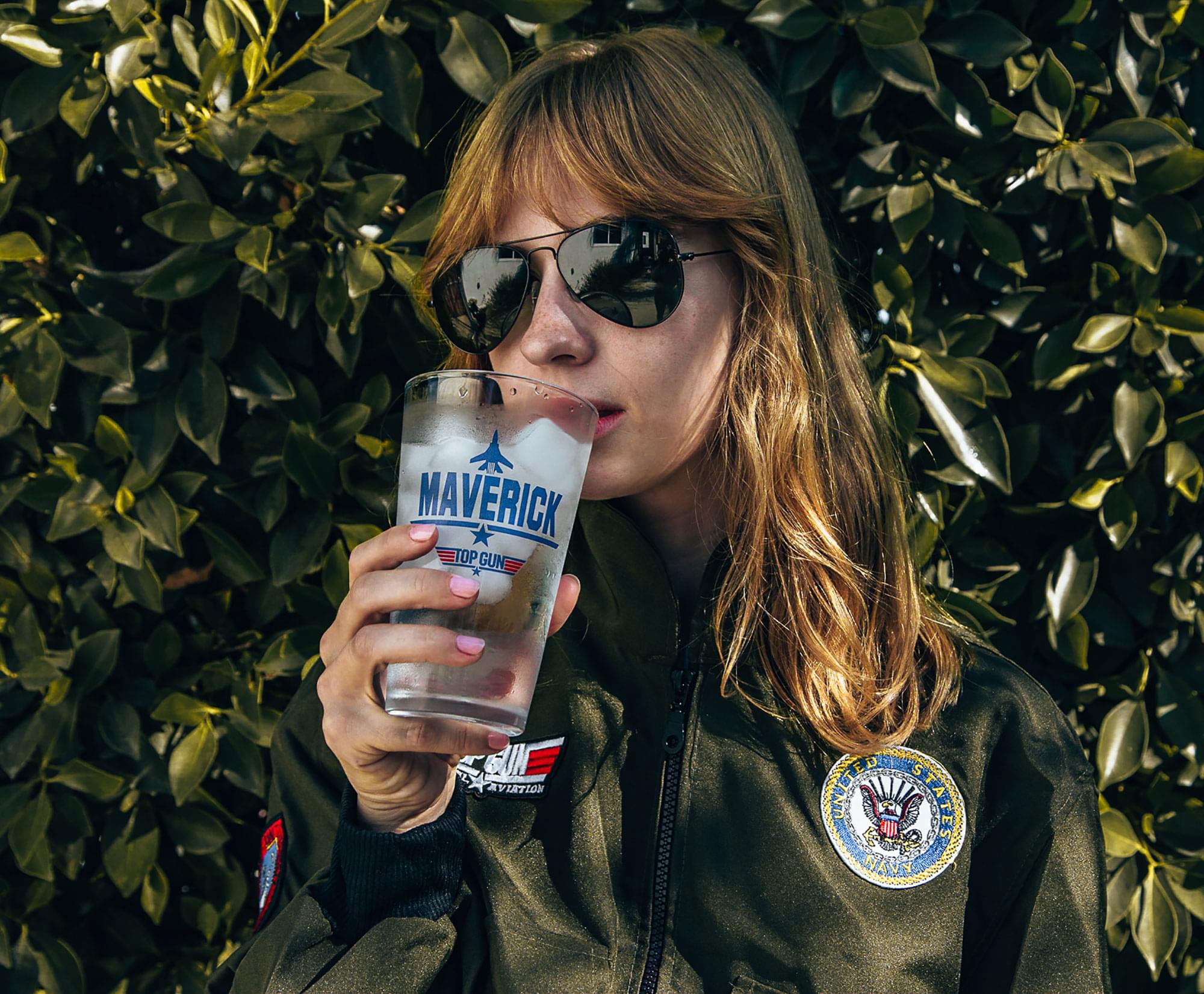Top Gun Maverick and Iceman 20-Ounce Pint Glasses | Set of 2