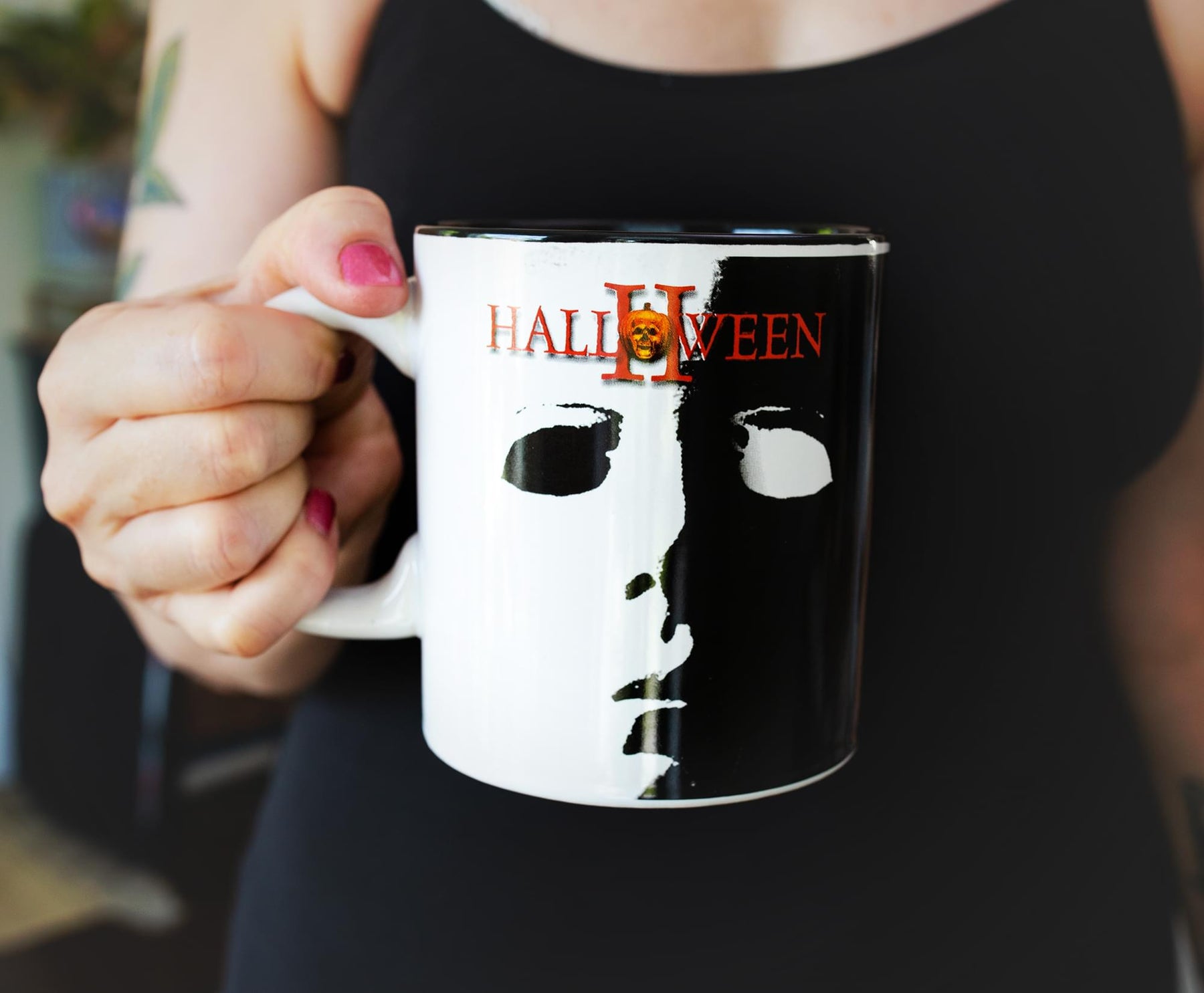 Halloween II Michael Myers Face Ceramic Mug | Holds 20 Ounces