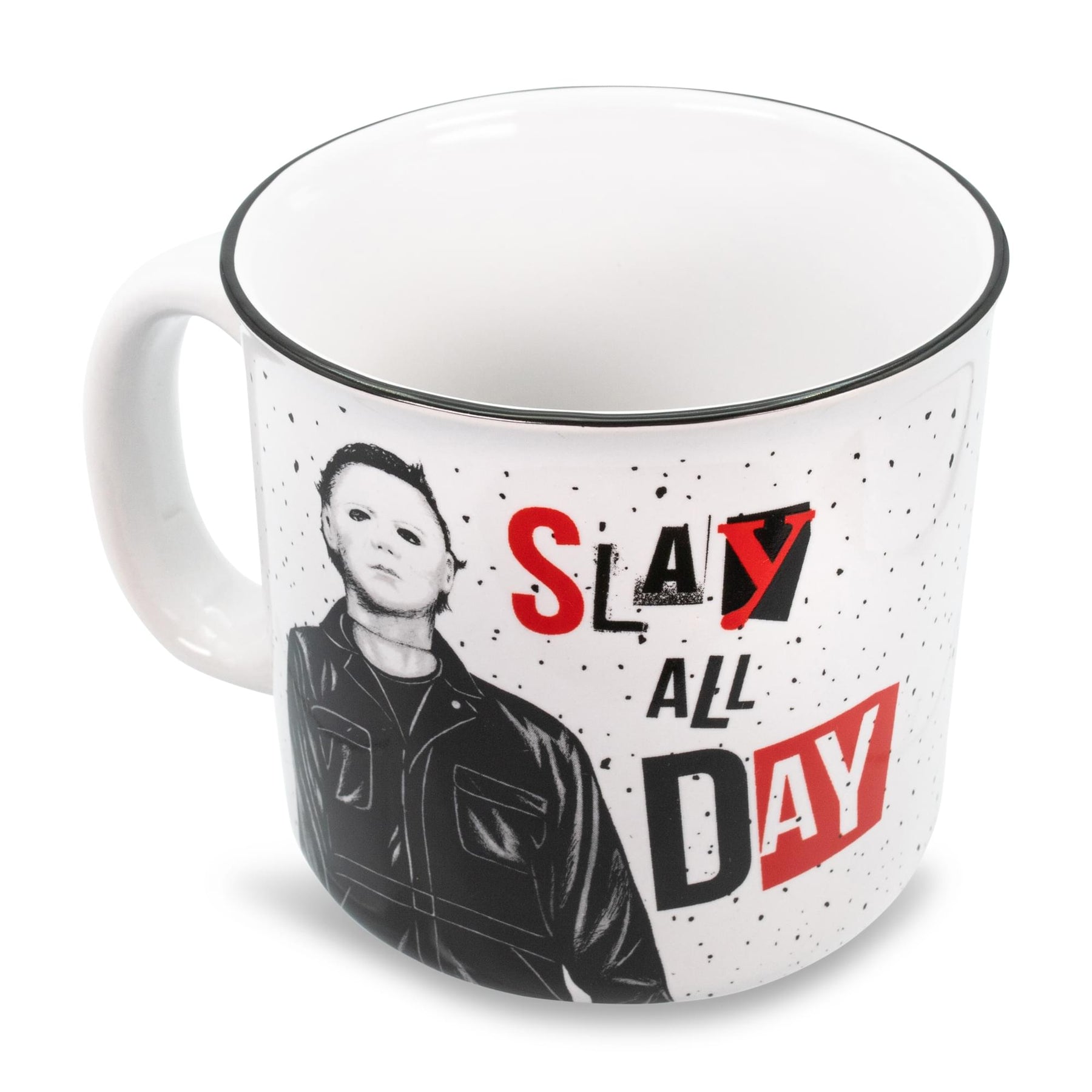 Halloween II "Slay All Day" Ceramic Camper Mug | Holds 20 Ounces