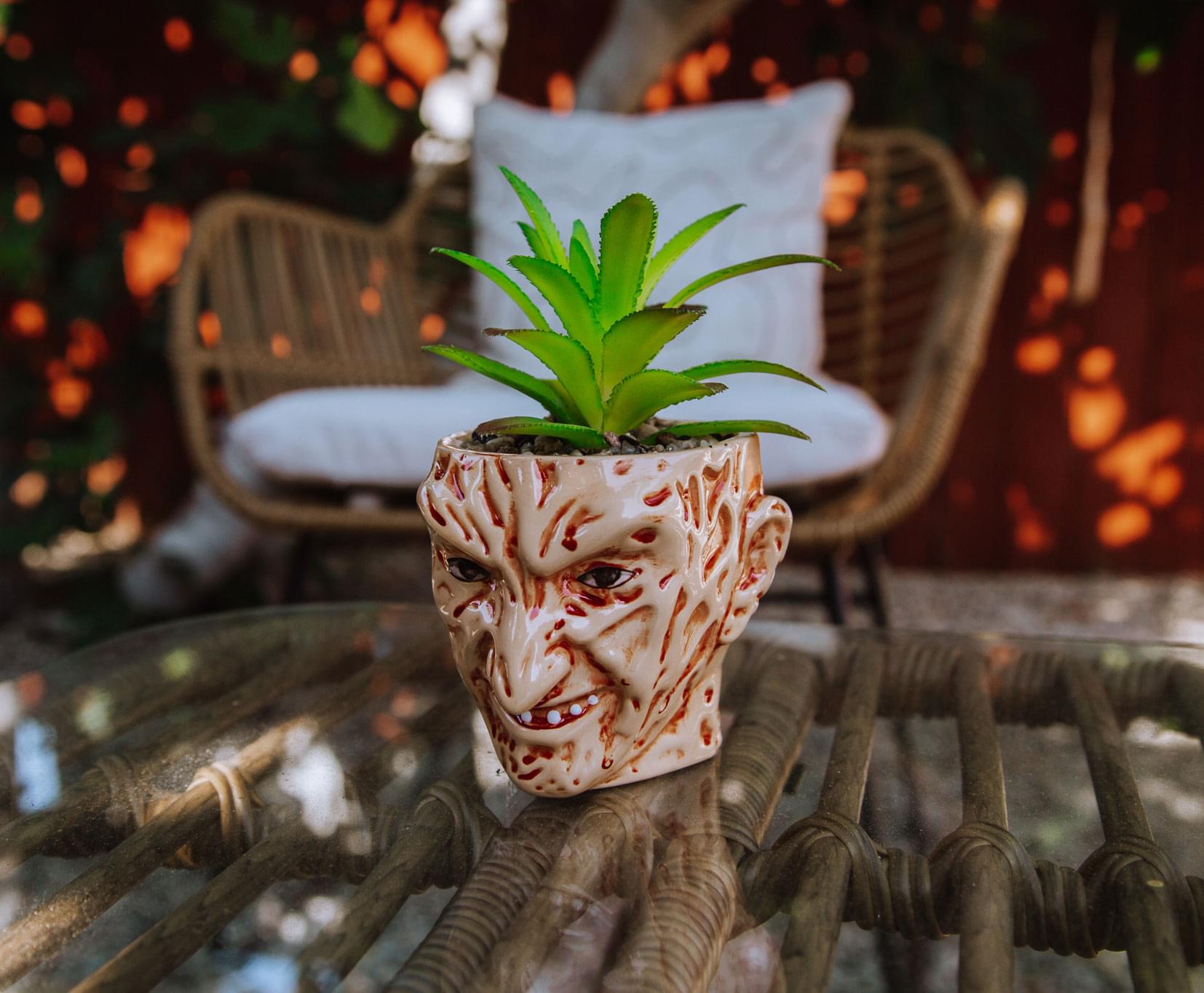 jason succulent planter A Nightmare On Elm Street Ceramic Planter