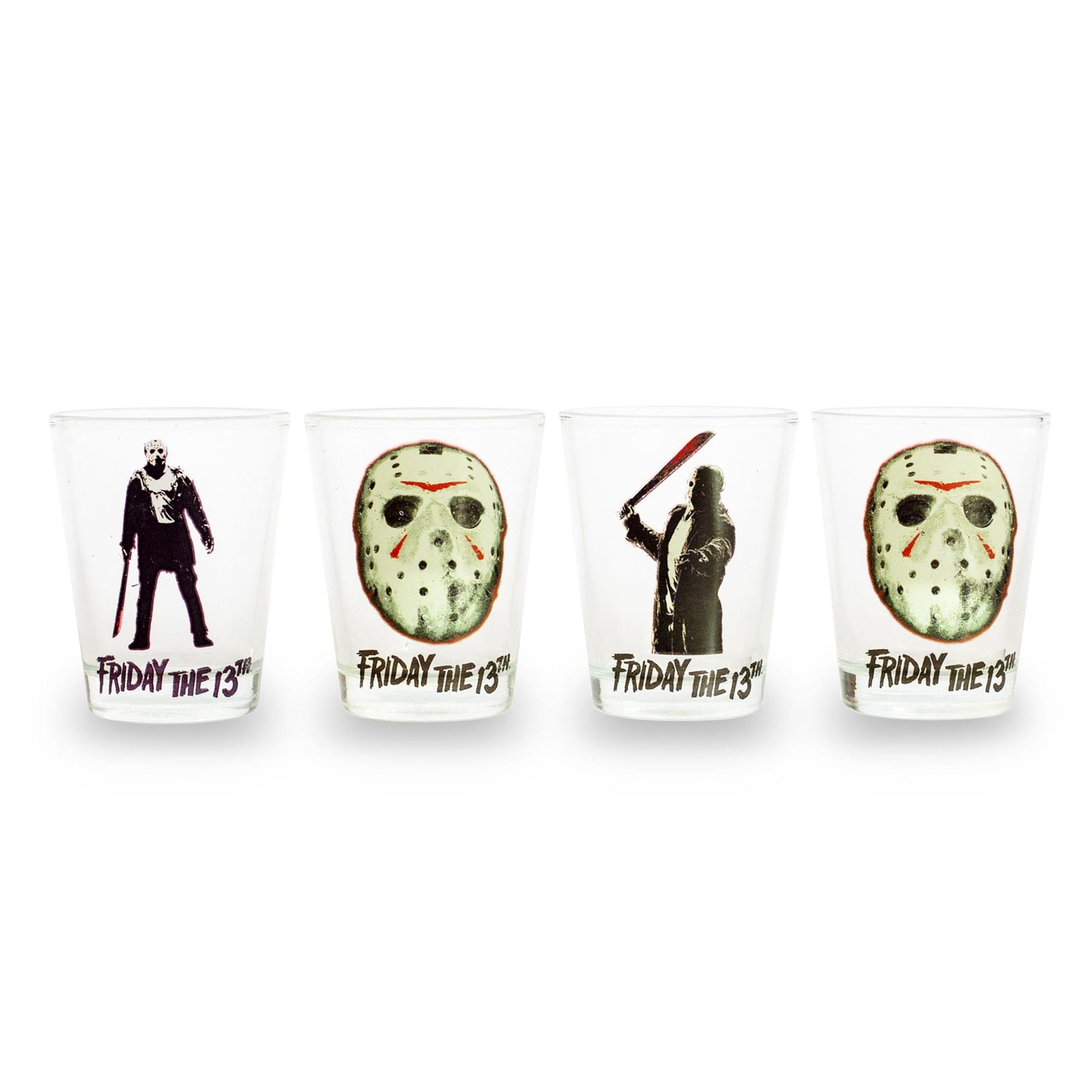 Friday The 13th Jason Voorhees 2-Ounce Mini Shot Glasses | Set of 4