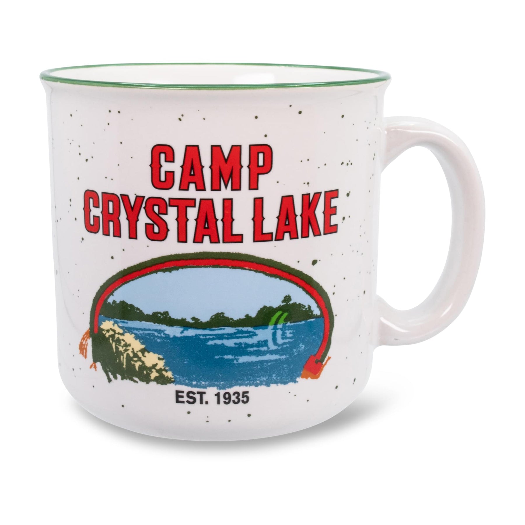 Friday the 13th Crystal Lake Ceramic Camper Mug | Holds 20 Ounces