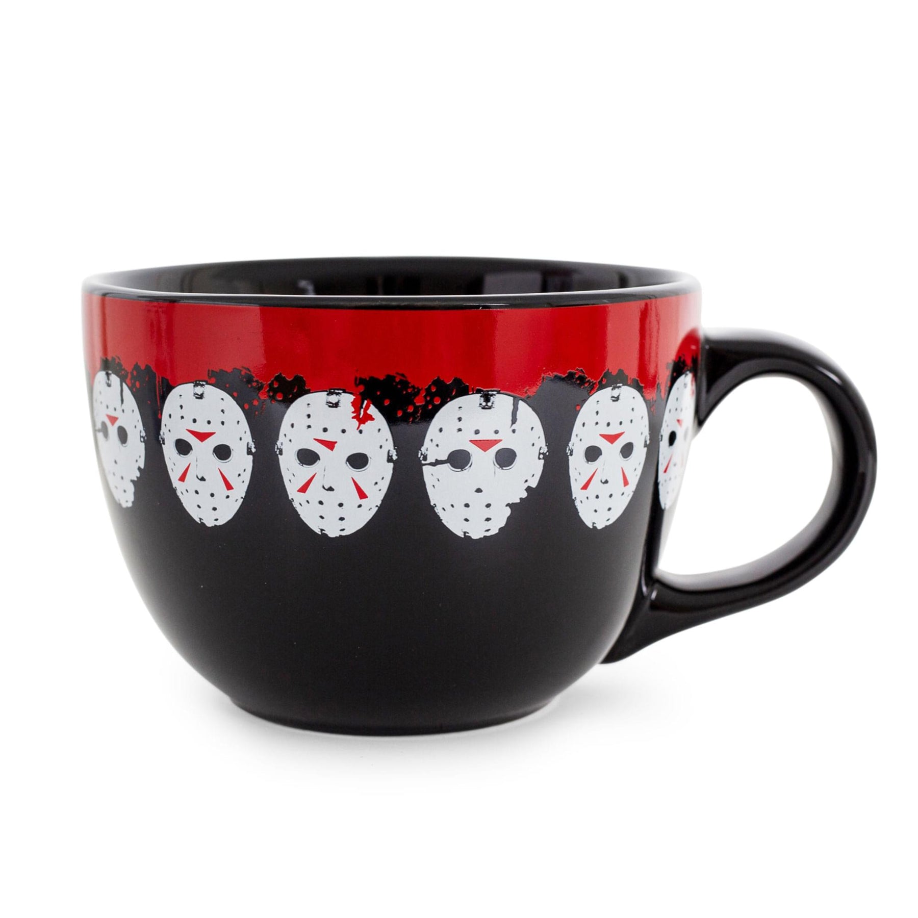 Friday the 13th Jason Mask Legacy Ceramic Soup Mug | Holds 24 Ounces