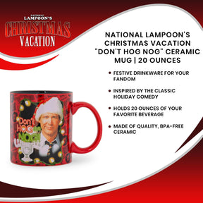 National Lampoon's Christmas Vacation "Don't Hog Nog" Ceramic Mug | 20 Ounces