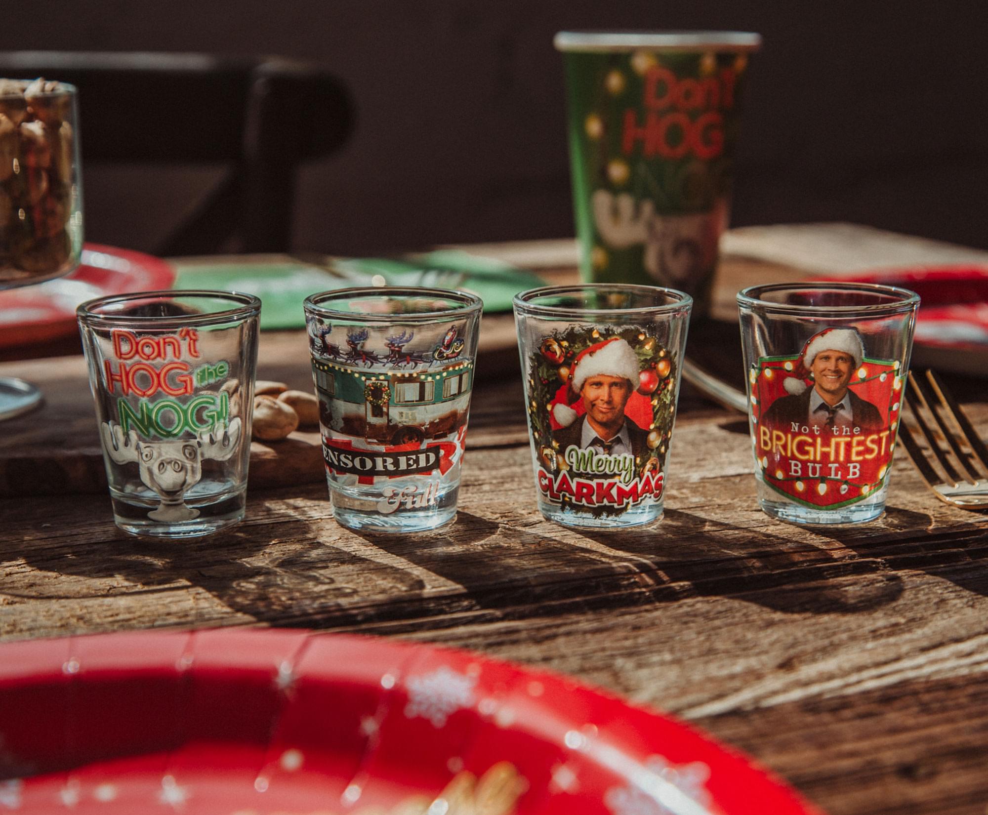 National Lampoon's Christmas Vacation 2-Ounce Mini Shot Glasses | Set of 4